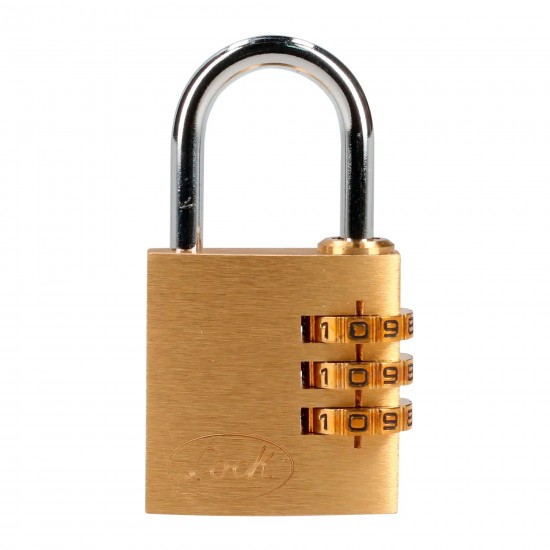 CANDADO DE COMBINACIÓN PROGRAMABLE PARA MALETA, LATÓN, 30 MM LOCK 11CA