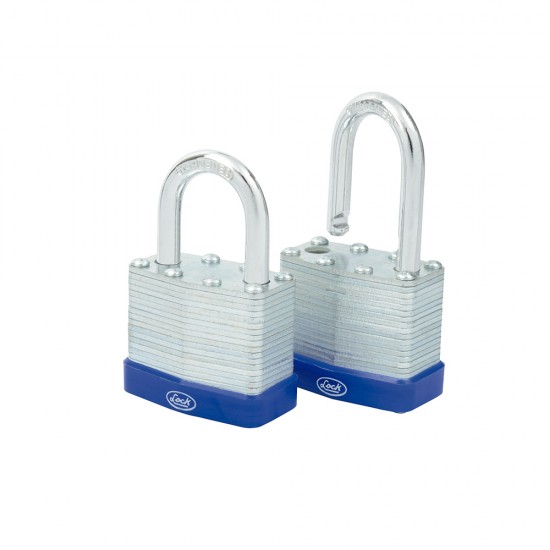 JUEGO DE CANDADOS LAMINADOS 40 MM, LLAVE ESTÁNDAR, 2 PIEZAS LOCK 16CA