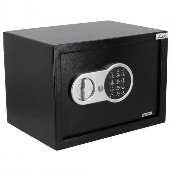 CAJA FUERTE METÁLICA MEDIANA 35 CM LOCK 35CFU