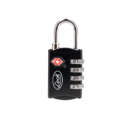 CANDADO DE COMBINACIÓN PROGRAMABLE TSA PARA MALETA, NEGRO, 30 MM LOCK 54CA