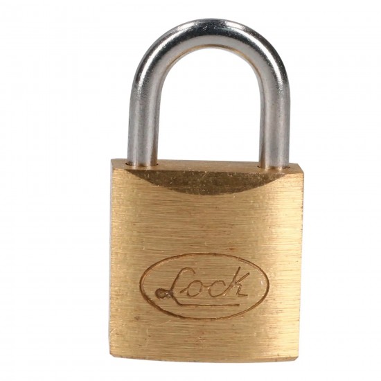 JUEGO DE CANDADOS DE LATÓN CORTOS 20 MM, LLAVE ESTÁNDAR, 2 PIEZAS LOCK L20S20EB