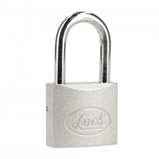 JUEGO DE CANDADOS DE ACERO LARGOS 45 MM, LLAVE ESTÁNDAR, 2 PIEZAS LOCK L22L452