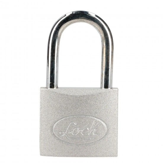 JUEGO DE CANDADOS DE ACERO LARGOS 45 MM, LLAVE ESTÁNDAR, 2 PIEZAS LOCK L22L452