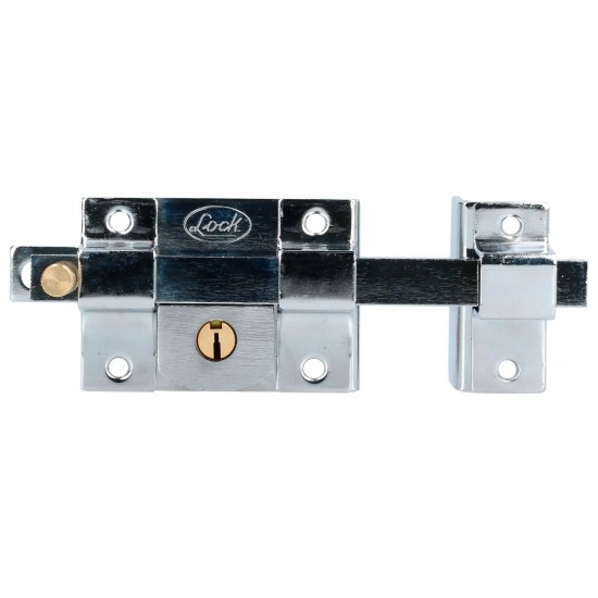 CERRADURA DE BARRA FIJA FUNCIÓN DERECHA, CROMO BRILLANTE, LLAVE ESTÁNDAR, BLÍSTER LOCK L560DCBB