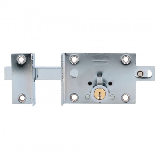 CERRADURA DE BARRA FIJA FUNCIÓN DERECHA, CROMO BRILLANTE, LLAVE ESTÁNDAR, BLÍSTER LOCK L560DCBB