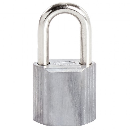 CANDADO NO.9 LARGO 38 MM, COLOR GRIS, LLAVE ESTÁNDAR LOCK L9L38EGS