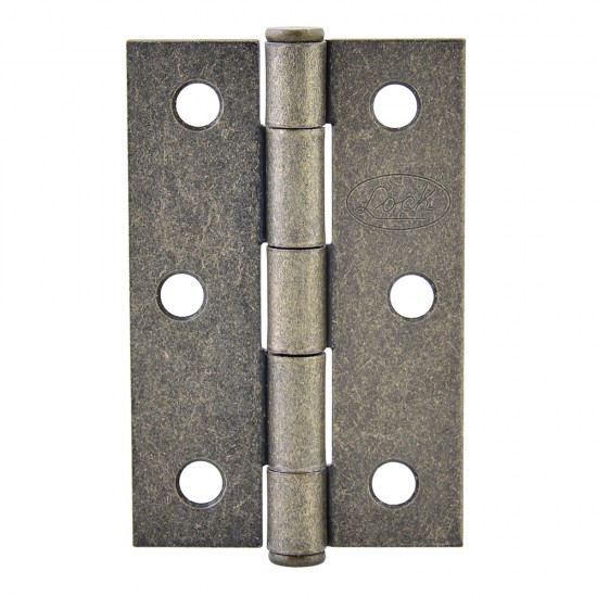 BISAGRA ALARGADA DE ACERO LATÓN ANTIGUO 2" X 1.61" LOCK LBA20LA