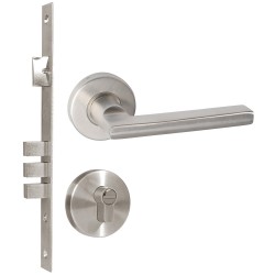 MANIJA DAVOS PARA BAÑO FUNCIÓN PRIVACIA, ACERO INOXIDABLE, MECANISMO EMBUTIR, VISUAL LOCK LDSSRM