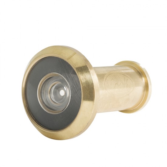 MIRILLA PARA PUERTA LATÓN BRILLANTE LOCK LM200LBB