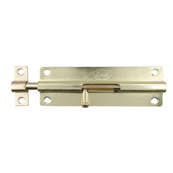 PASADOR DE SOBREPONER TIPO BARRIL ACABADO LATÓN BRILLANTE, 4 CM LOCK PABL4