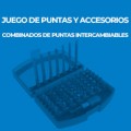 JUEGO DE PUNTAS Y ACCESORIOS COMBINADOS DE PUNTAS INTERCAMBIABLES