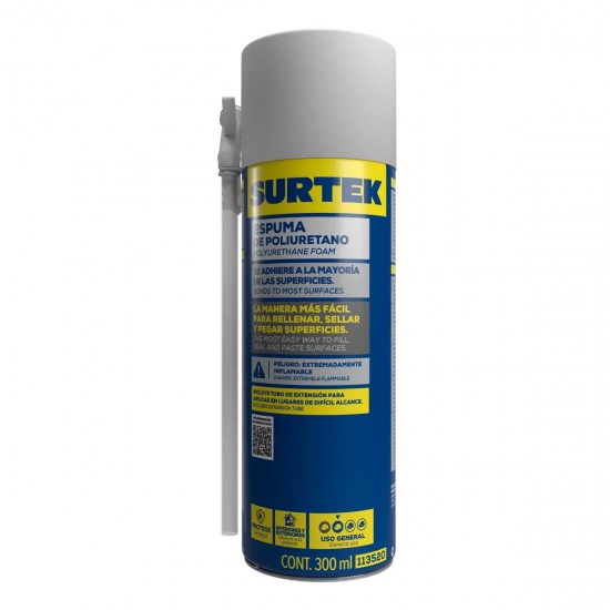 ESPUMA DE POLIURETANO 300 ML SURTEK 113520