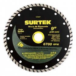 DISCO DE DIAMANTE TURBO 4-1/2" SURTEK 123461