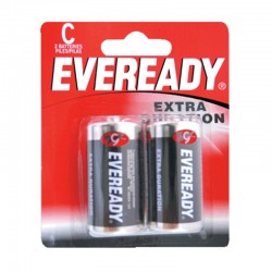 PILA ALCALINA MARCA EVEREADY NO. C CON 2 PIEZAS SURTEK 1235-2