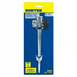 ESTACA METÁLICA UNIVERSAL PARA ASPERSOR 11", 2 VÍAS SURTEK 130332