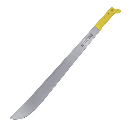 MACHETE LAMINADO CON MANGO AMARILLO RECTO 16" SURTEK 130496