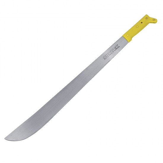 MACHETE LAMINADO CON MANGO AMARILLO RECTO 18" SURTEK 130503