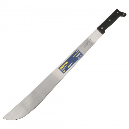 MACHETE TROQUELADO CON MANGO NEGRO RECTO 22" SURTEK 130515