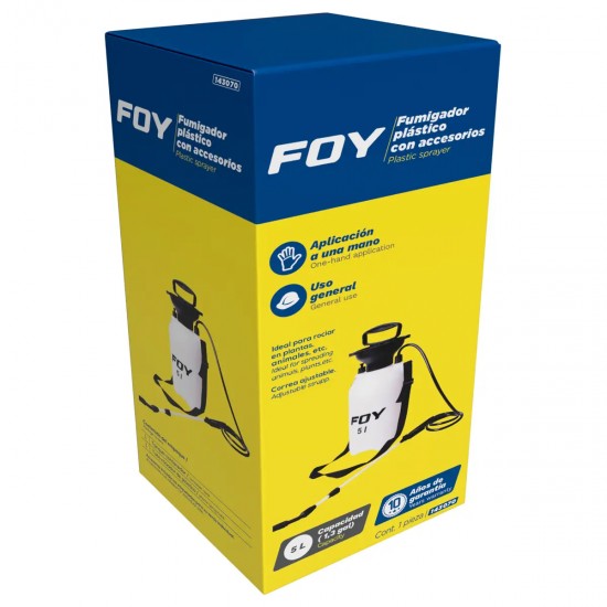 FUMIGADOR CON TUBO ROCIADOR 5 LT FOY 143070