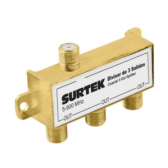 DIVISOR COAXIAL 1 ENTRADA 3 SALIDAS SURTEK 153207