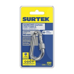 GANCHO RÁPIDO CON TUERCA 6 X 60 MM SURTEK GRT6