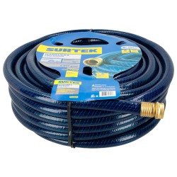 MANGUERA PARA JARDÍN TEJIDO SPIDER CON CONECTOR METÁLICO 3/4", 25 M SURTEK M34S25