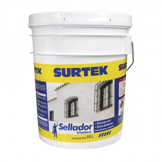 SELLADOR VINÍLICO 19 LT COLOR BLANCO SURTEK SV200