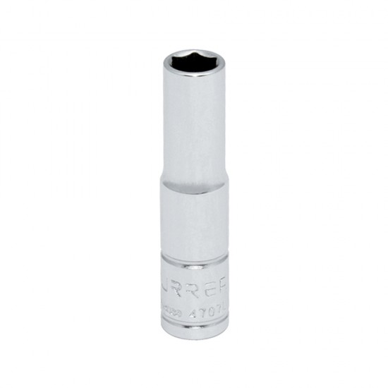 DADO LARGO CUADRO DE 1/4", 6 PUNTAS, EN PULGADAS, 7/32" URREA 4707L