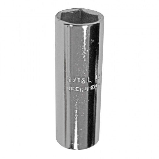 DADO LARGO CUADRO DE 1/4", 6 PUNTAS, EN PULGADAS, 1/2" URREA 4716L