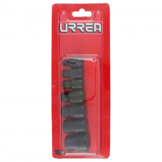 JUEGO DE DADOS TORX HEMBRA CUADRO DE 1/4" Y 3/8", 7 PIEZAS URREA 4752E