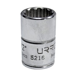 DADO CUADRO DE 3/8", 12 PUNTAS, EN PULGADAS, 1/2" URREA 5216