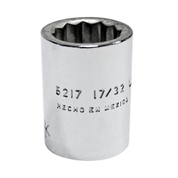 DADO CUADRO DE 3/8", 12 PUNTAS, EN PULGADAS, 1/2" URREA 5217