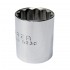 DADO CUADRO DE 3/8", 12 PUNTAS, EN PULGADAS, 15/16" URREA 5230