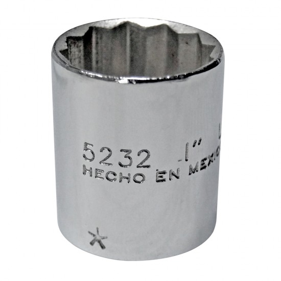 DADO CUADRO DE 3/8", 12 PUNTAS, EN PULGADAS, 15/16" URREA 5232