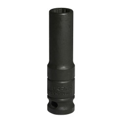 DADO DE IMPACTO LARGO CUADRO DE 1/2", 12 PUNTAS, MÉTRICO, 12 MM URREA 7312MT