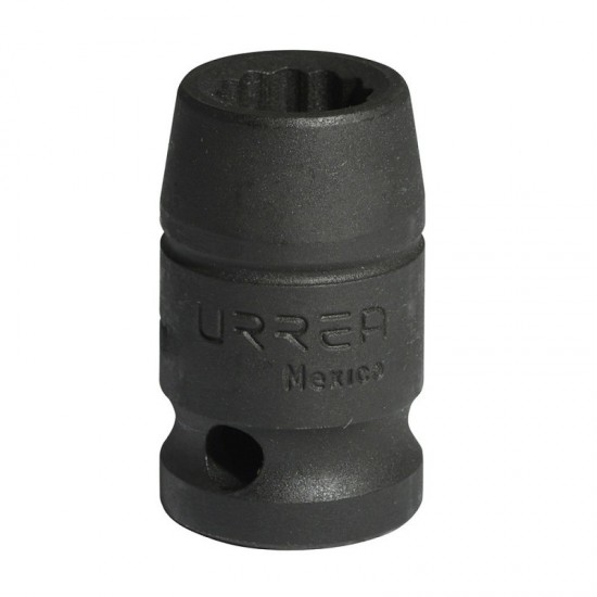 DADO DE IMPACTO CUADRO DE 1/2", 12 PUNTAS, MÉTRICO, 10 MM URREA 7410MT