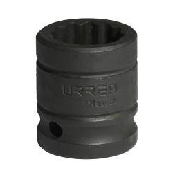 DADO DE IMPACTO CUADRO DE 1/2", 12 PUNTAS, MÉTRICO, 17 MM URREA 7417MT