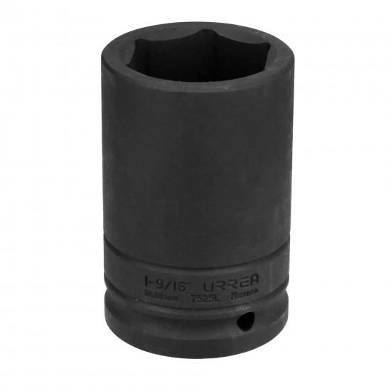 DADO DE IMPACTO LARGO CUADRO DE 3/4", 6 PUNTAS, EN PULGADAS, 1-9/16" URREA 7525L