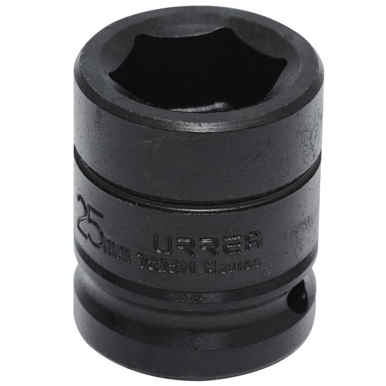 DADO DE IMPACTO CUADRO DE 3/4", 6 PUNTAS, MÉTRICO, 25 MM URREA 7525M