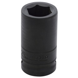 DADO DE IMPACTO LARGO CUADRO DE 3/4", 6 PUNTAS, MÉTRICO, 25 MM URREA 7525ML