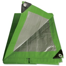 LONA DE POLIETILENO COLOR VERDE 3.04 X 3.65 M FOY LE10X12V